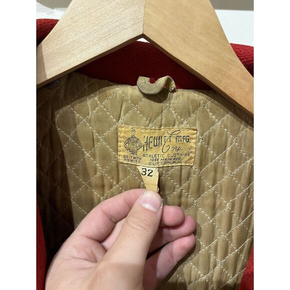 Vintage 60’s Red Varsity Jacket High School Champions Size XS Mens - Picture 8 of 10